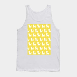 Chihuahua silhouette print (large) Pantone Illuminating Yellow Tank Top